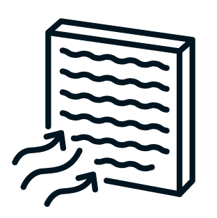Graphic of a heating filter