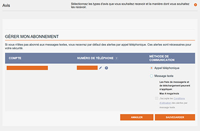 Gestion de l’abonnement